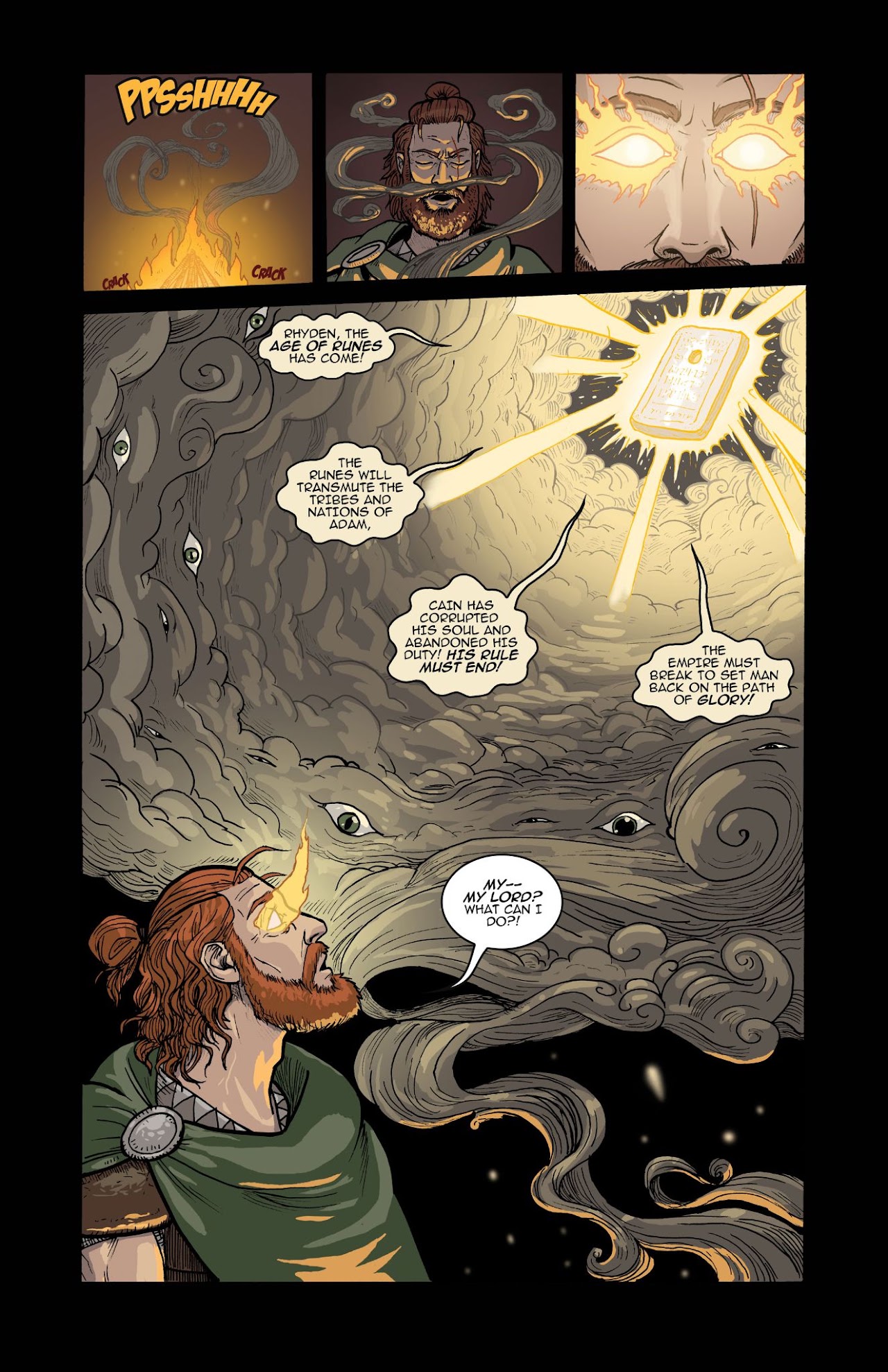 Artwork from Eric Young’s original fantasy comic